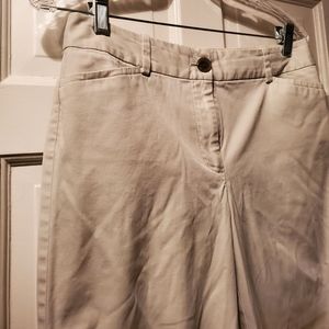 *final price* Talbots "Perfect Crop" w/vents khaki pants sz 4 or 8 avail